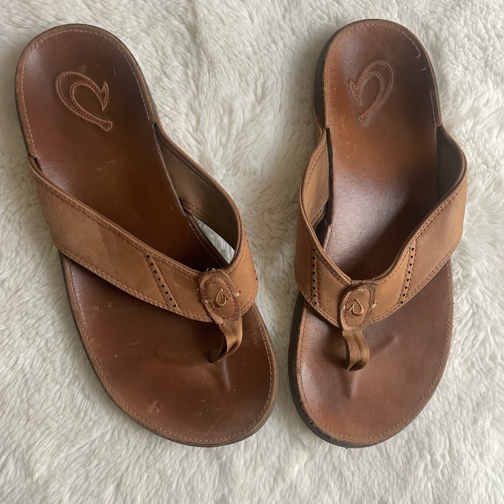 OLUKAI Mens NUI-M Thong Flip Flop Sandals Slides Size US M 12 / EUR 45